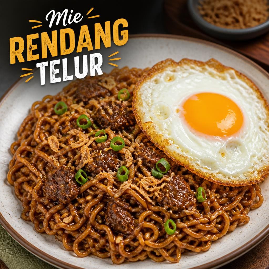 Mie RENDANG TELUR Warkop 3D